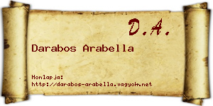 Darabos Arabella névjegykártya